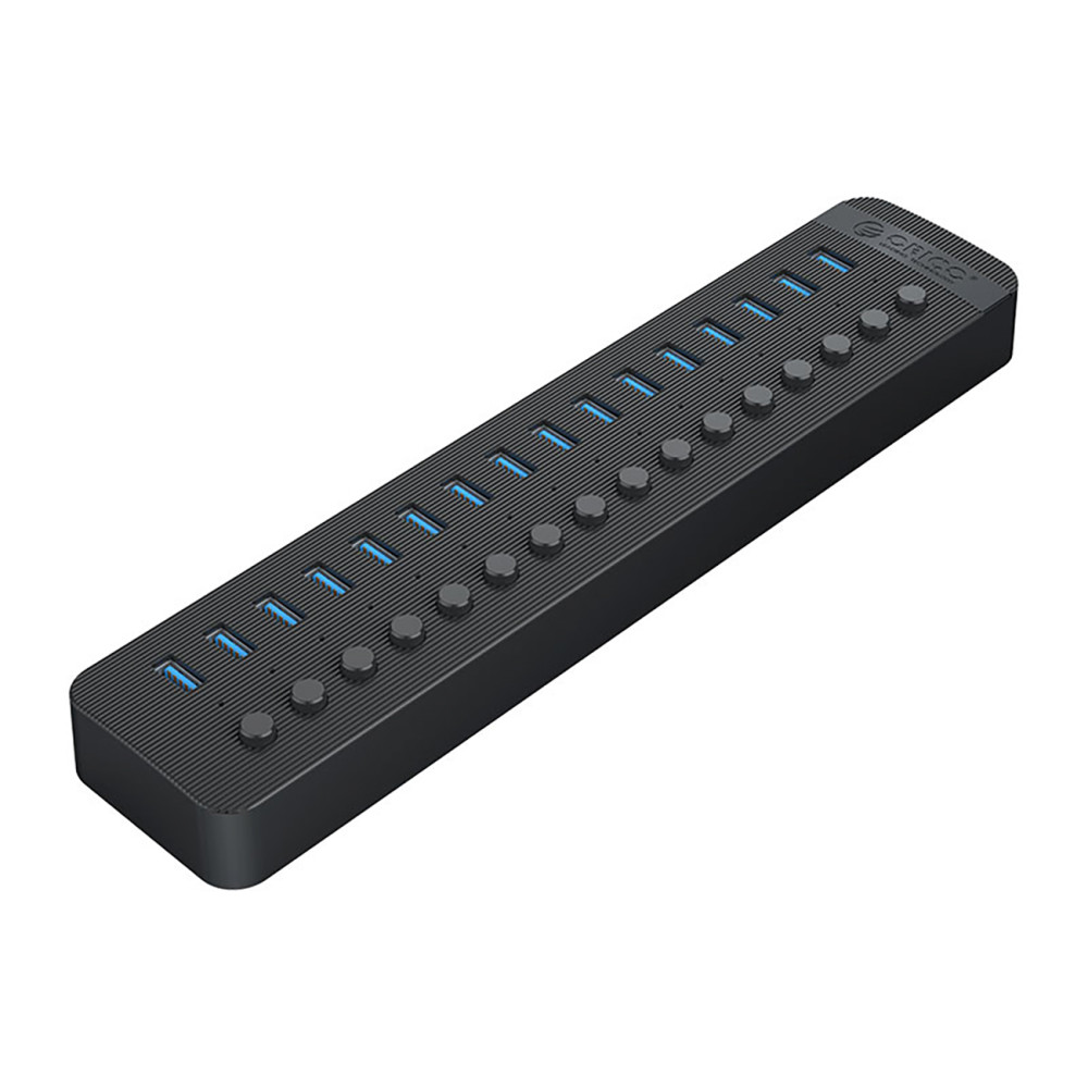 Hub CT2U3-16AB su 16X USB jungikliais - juoda