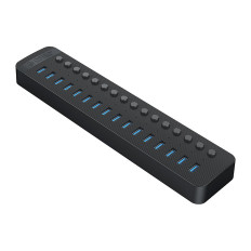 Hub CT2U3-16AB med 16x USB-brytere - Svart