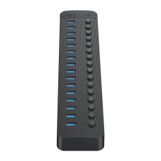 Hub CT2U3-16AB med 16x USB-brytere - Svart