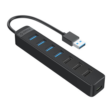 Navfördelare TWU32-4A USB-A - USB-A USB-C 5V / 3A - Svart