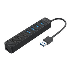 Navfördelare TWU32-4A USB-A - USB-A USB-C 5V / 3A - Svart