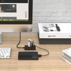 Hub Distributør W5P-U2-030 4x USB-A 30CM - Svart