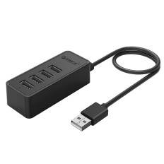 Distribuidor de HUB W5P-U2-100 4x USB-A MicroUSB 5V 1M - Negro