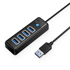 HUB PW4U-U3 Distributer USB-a - 4x USB-a - crno