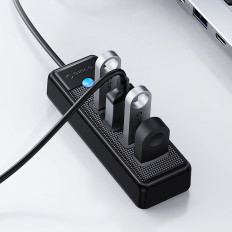 Nav pw4u-u3 distributör USB-A - 4x USB-A - Svart