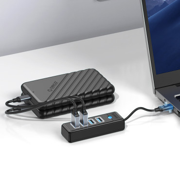 Hub PWC2U-C3 Distributør USB-C - USB-A USB-C - Svart