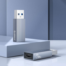 AH-AC10 adapterio USB-C adapteris apie USB-A - pilką
