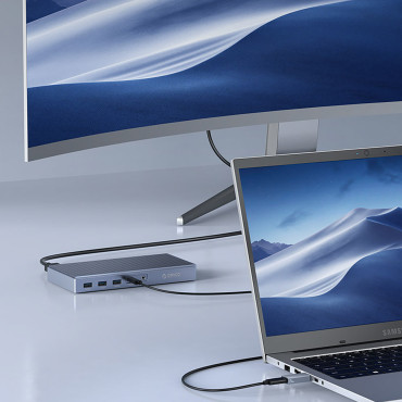 AH-AC10 Adapter USB-C-adapter på USB-A - Grå