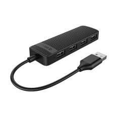 Hub FL02 Σταθμός σύνδεσης USB διανομέα για 4x USB-A - μαύρο