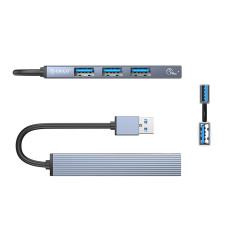 Hub AH-A13 Docking Station USB-A Distributør - Grå