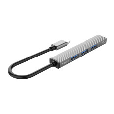 Hub AH-13 Docking Station USB-C Distributør for 4x USB-A - Grå