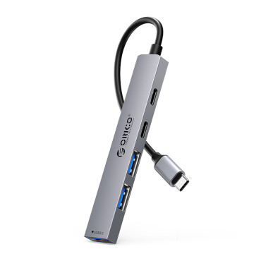 Nav YSB4-U2 USB-C dockningsstation på USB-A USB-C-grå