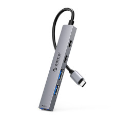 "YSB4-U2 USB-C" prijungimo stotis USB-A USB-C - pilka