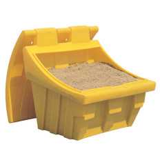 Recipiente para areia de areia e sal para pavimentos 300kg amarelo