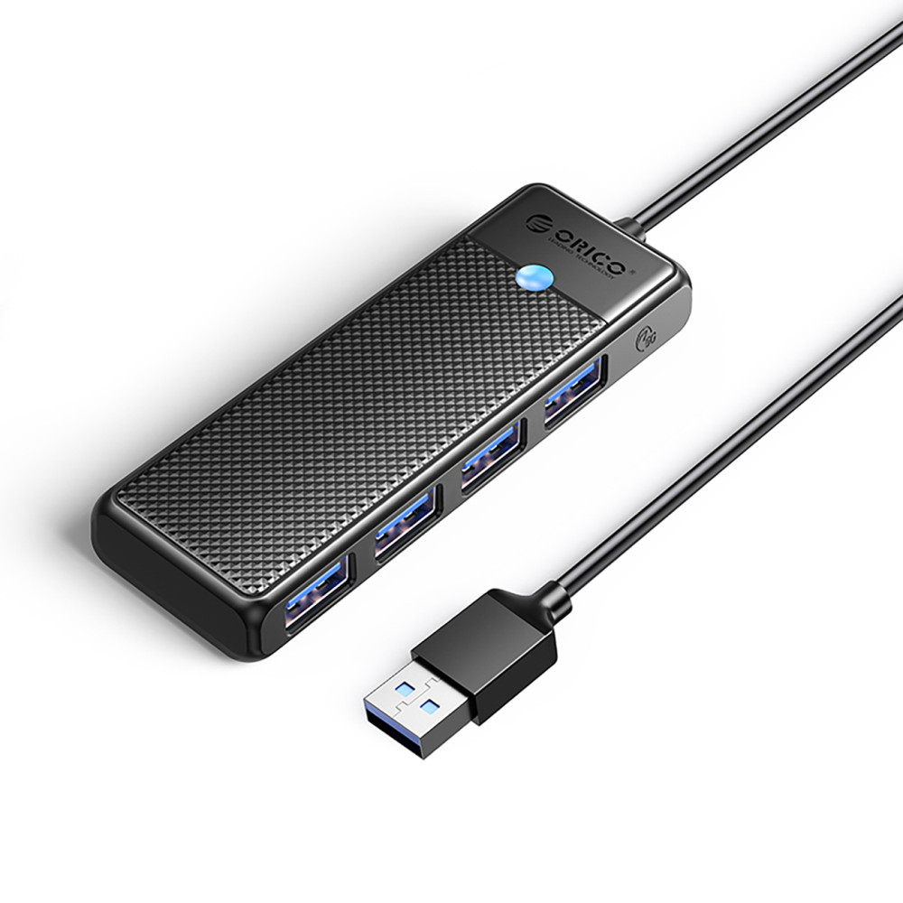 Hub Papw4a-C3 Distributør 4x USB-A - Svart
