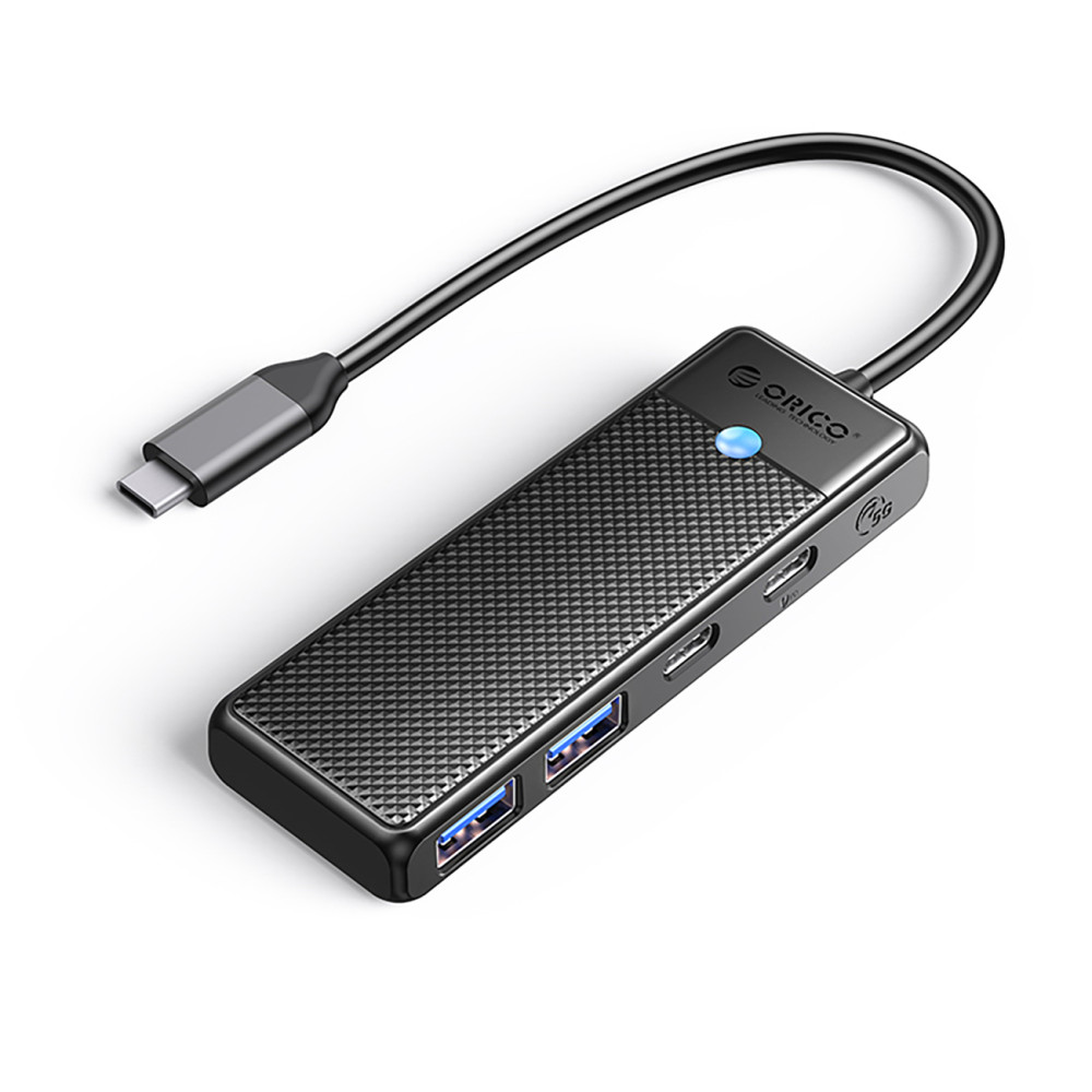 Distributore HUB PAPW2AC-C3 USB-C su USB-A USB-C - Nero