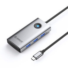 HUB PW11-6P USB-C distributør på USB-A USB-C HDMI - Grey