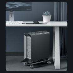 CPB6 stand para un estante de computadora con ruedas - Negro