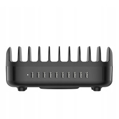 Inteligentná nabíjačka DUK-10P-V1 pre 10x USB-A tablety - čierna