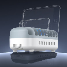 Intelligent loading station DUK-10P-V1 til 10x USB-A Tabletter - Hvid