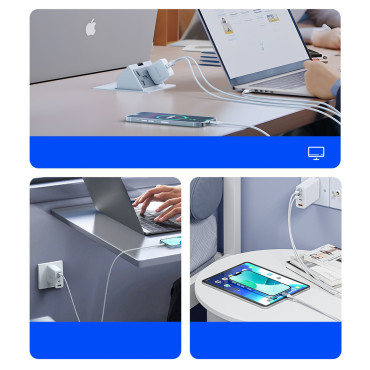 Kabelis CDX 60W kabelis 3A barošanas avots USB-C 1m - balts