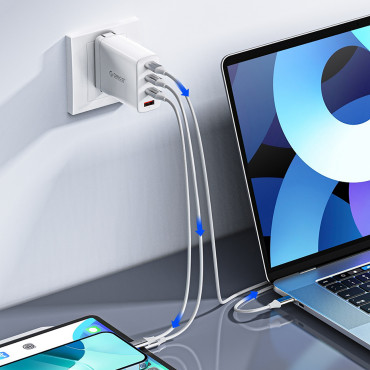 Kabel CDX 60W kabel 3A Napájení USB-C 1M - bílá