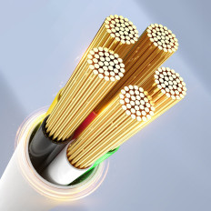 Kabel CDX 60W kabel 3A Napájení USB-C 1M - bílá