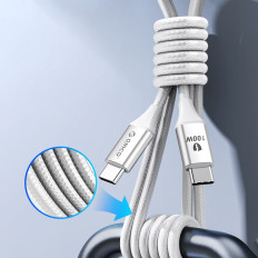 Kabel przewód CDX 60W 3A Power Delivery USB-C 1m - biały