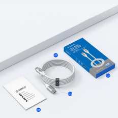 Kabelis CDX 60W kabelis 3A barošanas avots USB-C 1m - balts