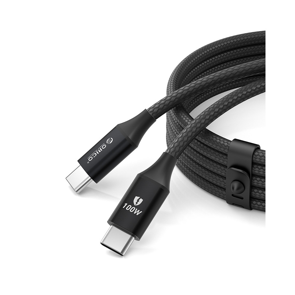 Καλώδιο CDX 100W 5A Παράδοση ισχύος USB-C 1M - Μαύρο καλώδιο