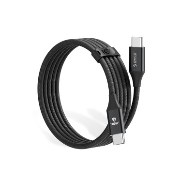 Kabel CDX 100W 5A Dostava napajanja USB-C 1M - Crni kabel