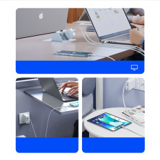 Kabel CDX 100W 5A Power Delivery USB-C 1M - Hvit