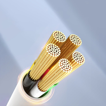 Καλώδιο CDX 100W 5A Παράδοση ισχύος USB-C 1M - Λευκό