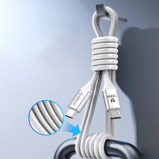 K CD cable CDX 100W 5A Power Del USBy USB-C 1m - white