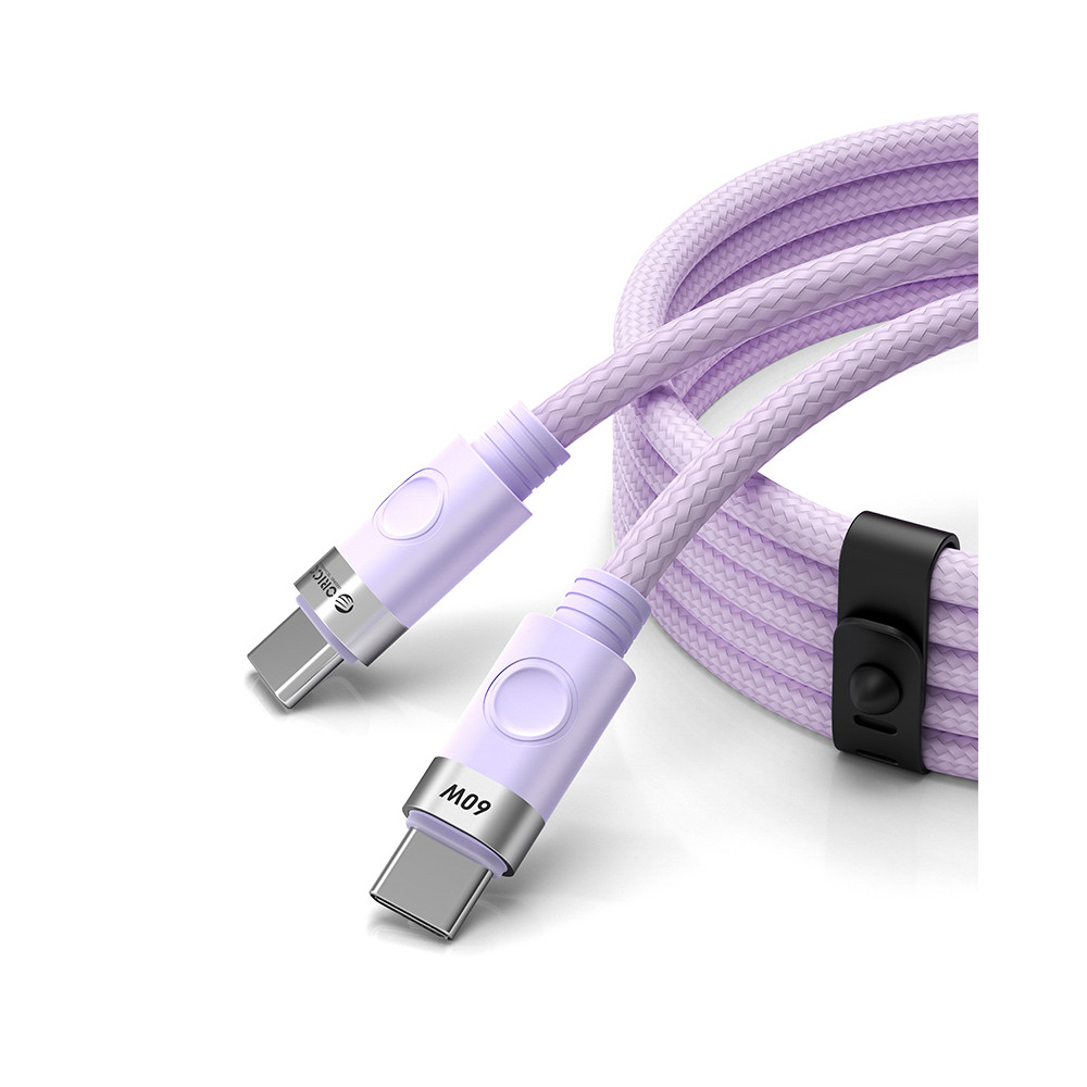 Cable CDX 60W Cable 3A Entrega de alimentación USB-C 1M - Púrpura