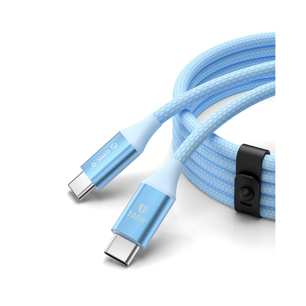 Câble CDX 100W 5A Délivrance USB-C 1M - Câble bleu