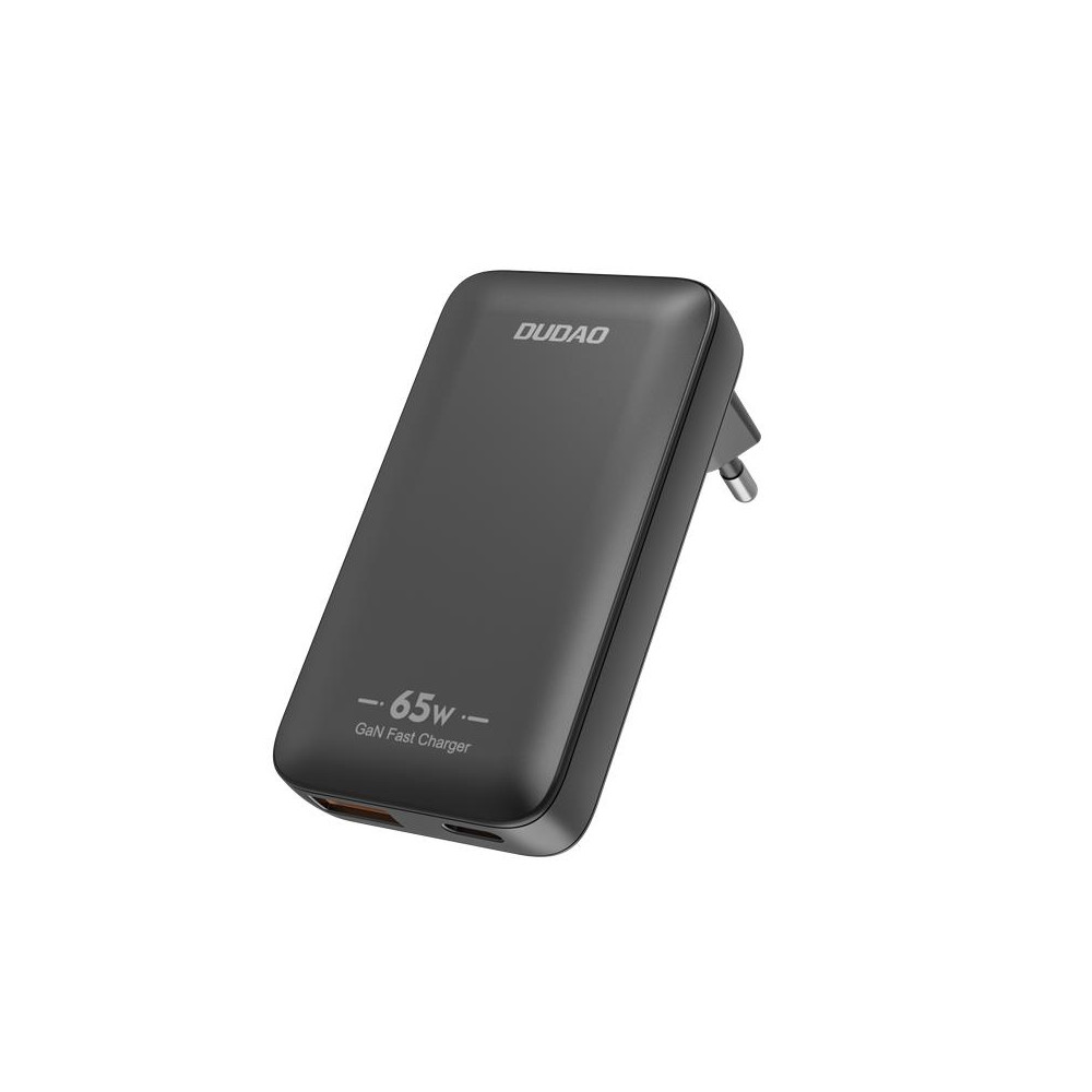Omrežni nakladalnik Ultra-Gan 65W USB-A USB-C PD EU / ZDA - črna