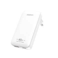 Reisijalaadur ULTRATHIENKA GAN 65W USB-A USB-C PD EL / USA - White