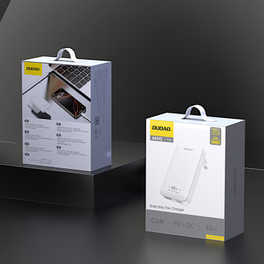 Traveller Loader Ultrathienka GAN 65W USB-A USB-C PD EU / US - Bela