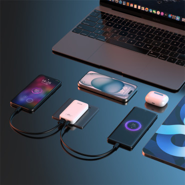 Traveller Loader Ultrathienka GAN 65W USB-A USB-C PD EU / US - Bela