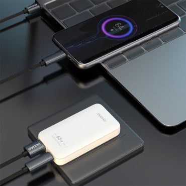 Traveller Loader Ultrathienka GAN 65W USB-A USB-C PD EU / US - Bela