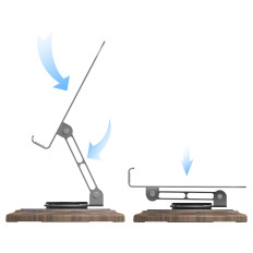 Stand Stand voor 360 graden Metal - Grijs