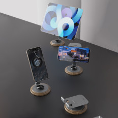 Stand stand for 360 degrees metal - gray