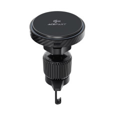 Držiak auta s magnetickou nabíjačkou pre QI2 Telefón 15W pre flip grily - čierna