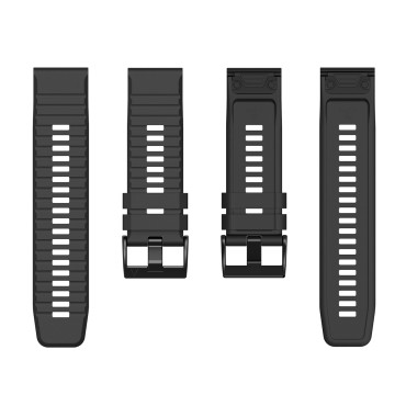 Silikonski trak za Smartwatch GARMIN FENIX 3 / 5X / 6X / 7X PRO - BLACK