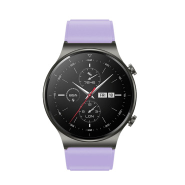 Silikonstropp for Huawei Watch GT 2/3/4/2 Pro / 3 Pro / 4 Pro / GT 2E 46mm - Lilla