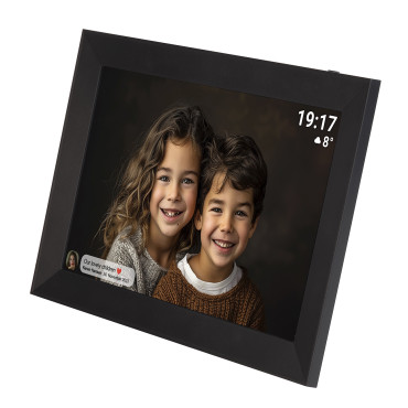 Frame de foto digital para PFF-1012B 10.1 '' 16 GB Wi-Fi microSD - Preto