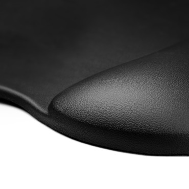 Ergonomická podložka myši a eko gélové náramky kože veľký nekĺzavý - čierny