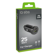 Carregador de carro USB-C 25W USB-C 25W - Preto