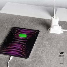 POWER SZÁLLÍTÁS USB-A USB-C 20W - fehér szállítási rakodó